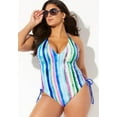 thumbnail image 4 of Swimsuits for All Women's Plus Size Halter Adjustable One Piece Swimsuit, 4 of 5