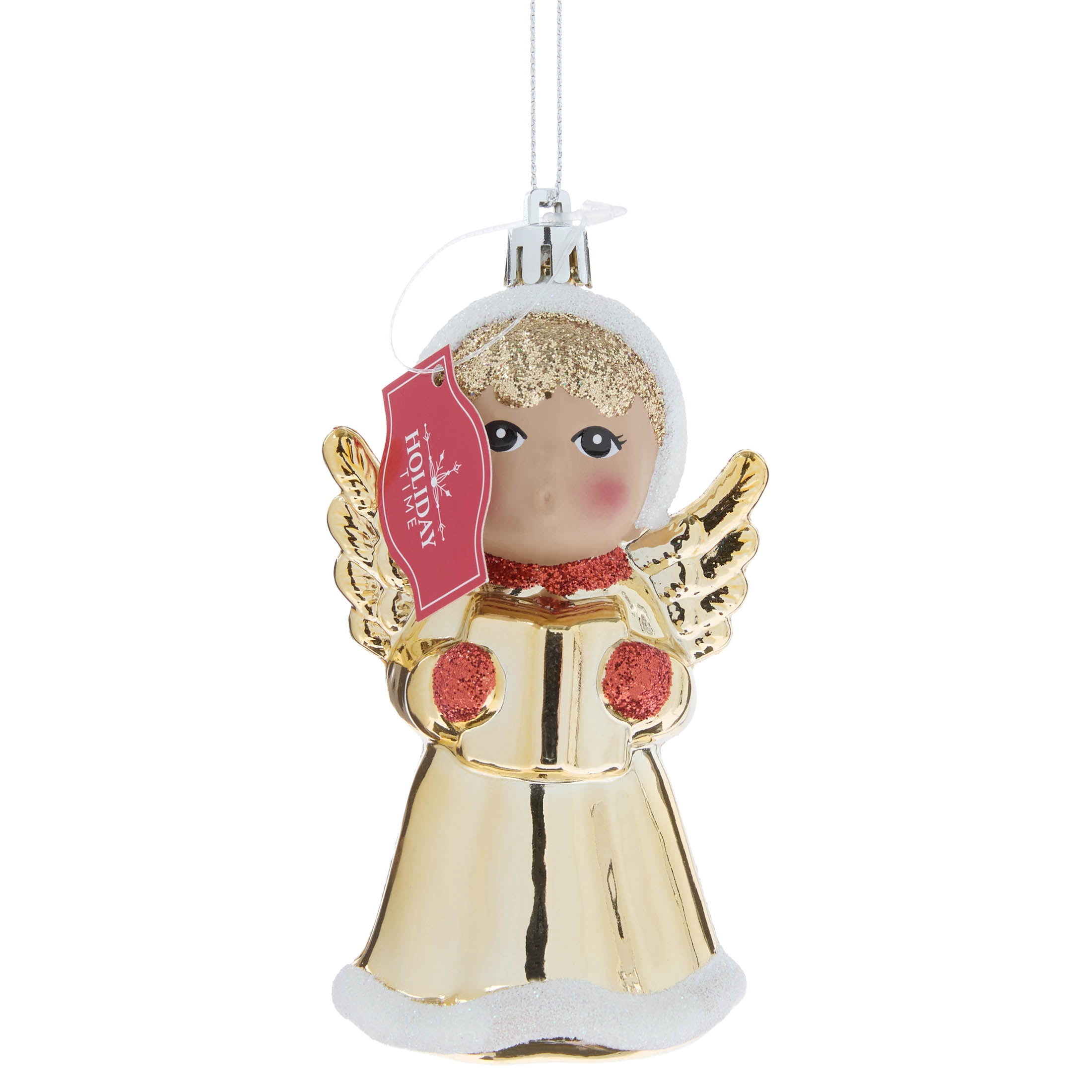 Gold Singer Angel Christmas Ornament, 4.5", by Holiday Time