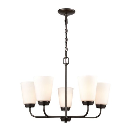 

Transitional Five Light Chandelier-Oil Rubbed Bronze Finish Bailey Street Home 227-Bel-4546442