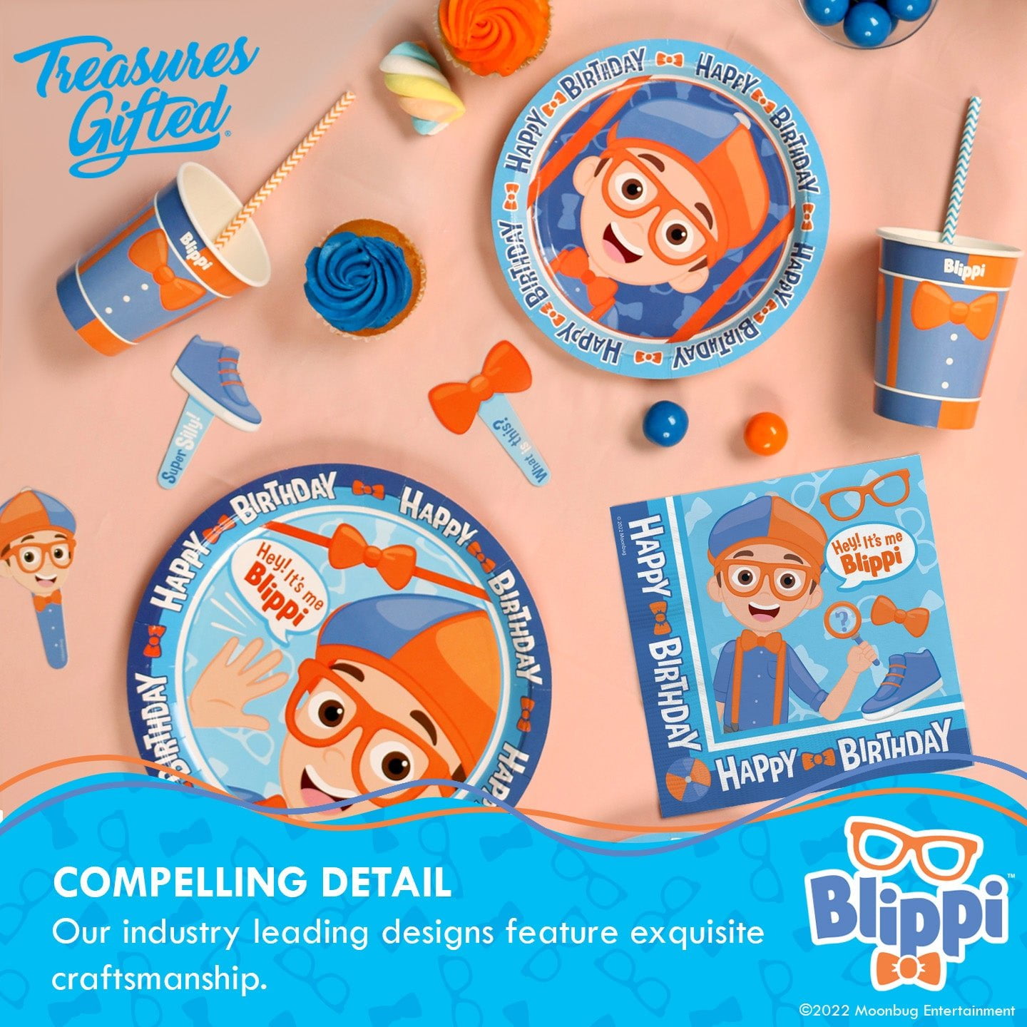 Blippi Cupcake Toppers & Blippi Cupcake Wrappers
