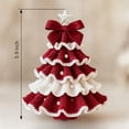 thumbnail image 2 of DIY Crochet Christmas Tree Kit,Handmade Crochet Christmas Tree,Tree Bow Pearl Embellishment,Beginner Christmas Crochet Kit,Christmas Craft Kit with Yarn Hook Beads Instructions, 2 of 10