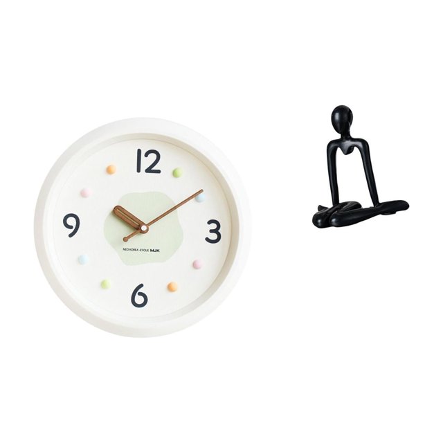 Reloj De Pared Abstracto Moderno Con Escultura Silenciosa Y Números Grandes, Figura Decorativa Para El Hogar, La Oficina, El Estudio, El Armario, El Dormitorio, La Estantería.