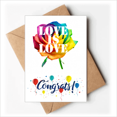 thumbnail image 1 of Flower Wrap Identifies Rainbow Equality Wedding Cards Congratulations Greeting Envelopes, 1 of 3