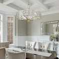 thumbnail image 4 of Golden Lighting Calla 6-light Chandelier in White Gold, 4 of 6