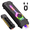 Black, variant on Flashlight Rechargeable 350 High Lumens with RGB,Magnetic Base Small Flashlights with Dual Switch,Stepless Dimming,USB-C Waterproof USB C Flash Light for Work,Home,Emergencies