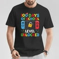 thumbnail image 2 of 100 Days of School Level Unlocked T-Shirt – 100th Day of School Gaming Theme – Fun Video Game Style Student Celebration Tee, Boys Girls Kids Gift, 2 of 3