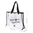 thumbnail image 3 of Travel Handbag, Light Transparent Convenient Stylish Handle Swimming Bag With Handles For Towels , Umbrellas, Wallets, 3 of 8