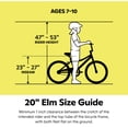 thumbnail image 5 of Schwinn Elm Kids Bike, 20- Inch Wheel, Single Speed, Ages 7-10, Teal, 5 of 9