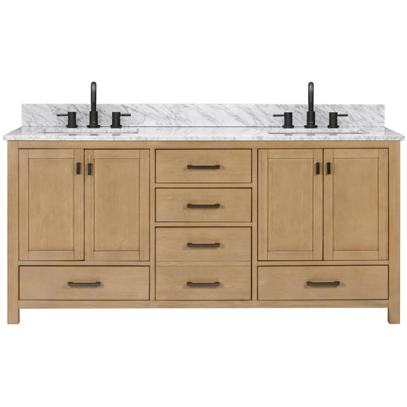 Avanity Modero-Vs73-C Modero 72" Free Standing Double Basin Vanity Set - Wood
