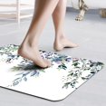 thumbnail image 5 of Eucalyptus Leaves Bath Mat Rug Set 2 Piece, Super Absorbent Quick Dry Bathroom Rug Set, Non Slip Rubber Backed Bathroom Floor Mat for Tub Shower Sink (17"x24"+17"x24", Green), 5 of 6