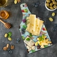 thumbnail image 5 of Ice Cream Cutting Board, Surreal Exotic Type Ice Cream Motif with Raspberry Kiwi Flavor Colorful Display, Tempered Glass Cutting and Serving Board, Wine Bottle Shape, Multicolor, by Ambesonne, 5 of 5