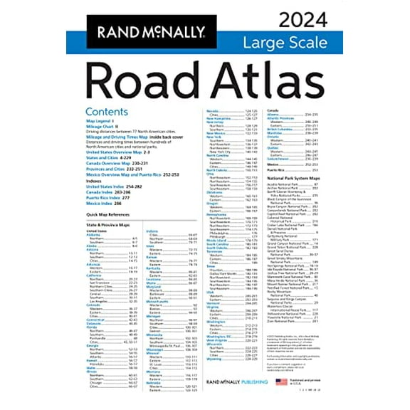 Pre-Owned Rand McNally 2024 Large Scale Road Atlas - 100th Anniversary Collector's Edition (Paperback)