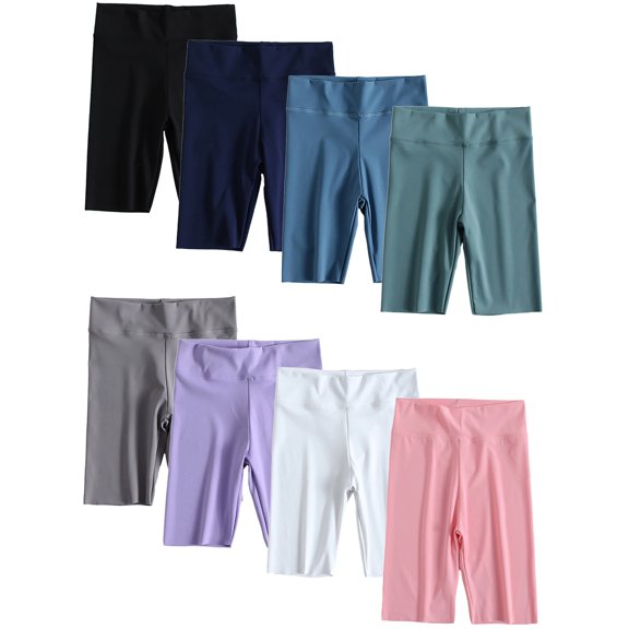 2-12T Toddler Girls 5" Volleyball Shorts Stretch Youth Athletic Gymnastics Shorts Kid Yoga Dance Shorts