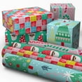 Hallmark Christmas Wrapping Paper Rolls with Cutlines on Reverse (4