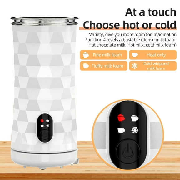Milk Frother,Maker 400w And Maker And Warmer 4-in-1 400w In 1 400w 4 In And Cold 400w Qisuo And