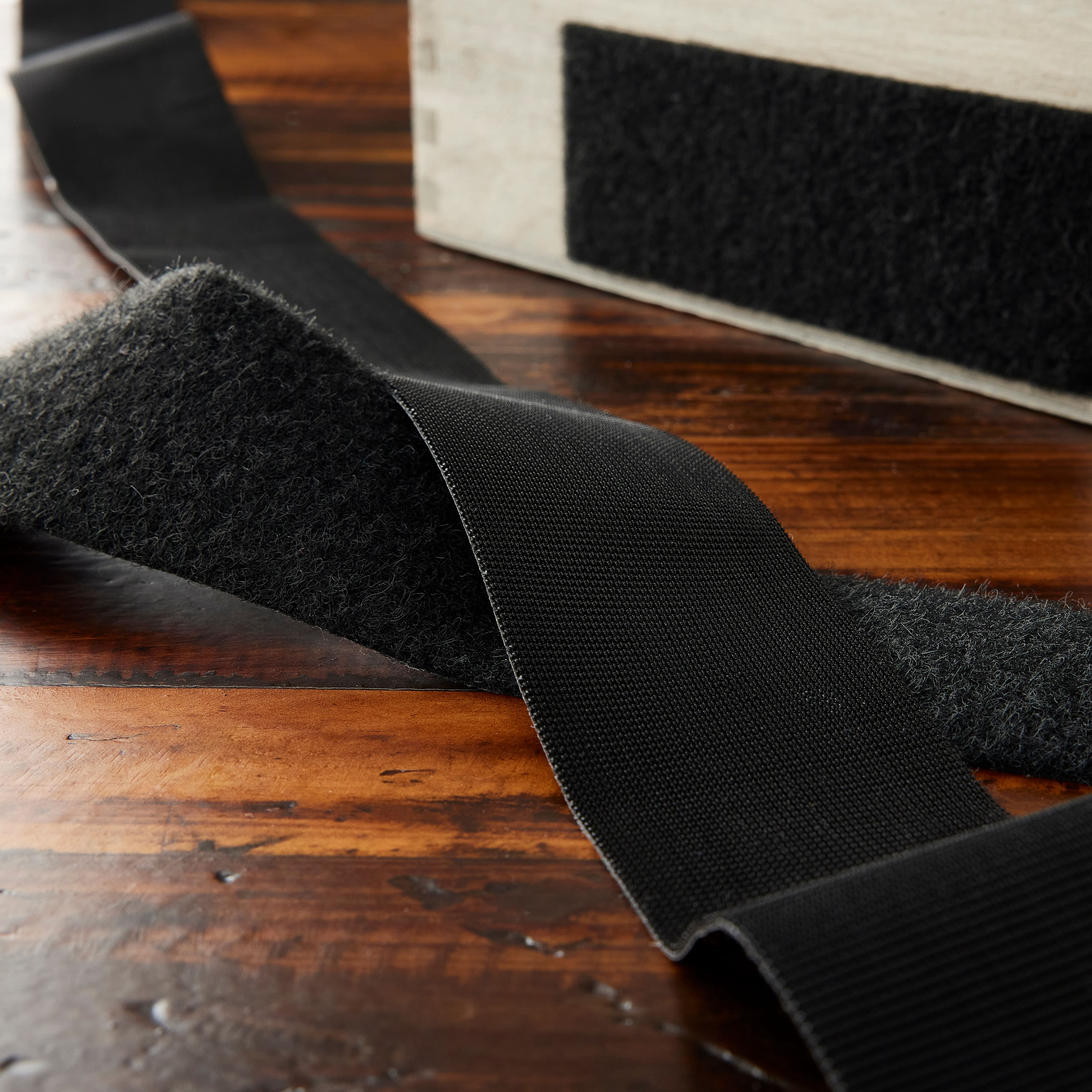 VELCRO Brand Black Industrial Strength Tape, 4ft., 6 Pack