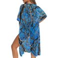 thumbnail image 5 of HELLHERO Tree Branches Bathing Suit Cover Up Polyester Sexy Free Size Long Kimono Swimsuit Cover Up for Women, 5 of 6