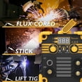 thumbnail image 2 of TOOLIOM 135A Mini MIG Welder Flux Core 110V MIG Welder Gasless Flux MIG/Lift TIG/Stick 3 in 1 Welding Machine Portable, 2 of 8