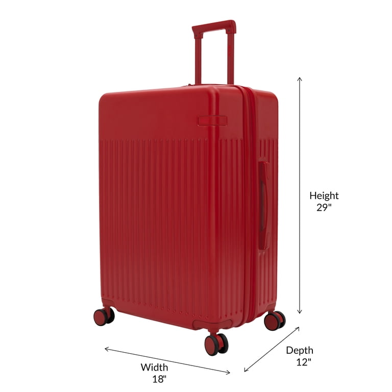 iFLY Transit 28" Expandable Hardside Luggage, Red photo 3