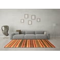 thumbnail image 3 of Ahgly Company Indoor Round Solid Orange Modern Area Rugs, 3' Round, 3 of 4