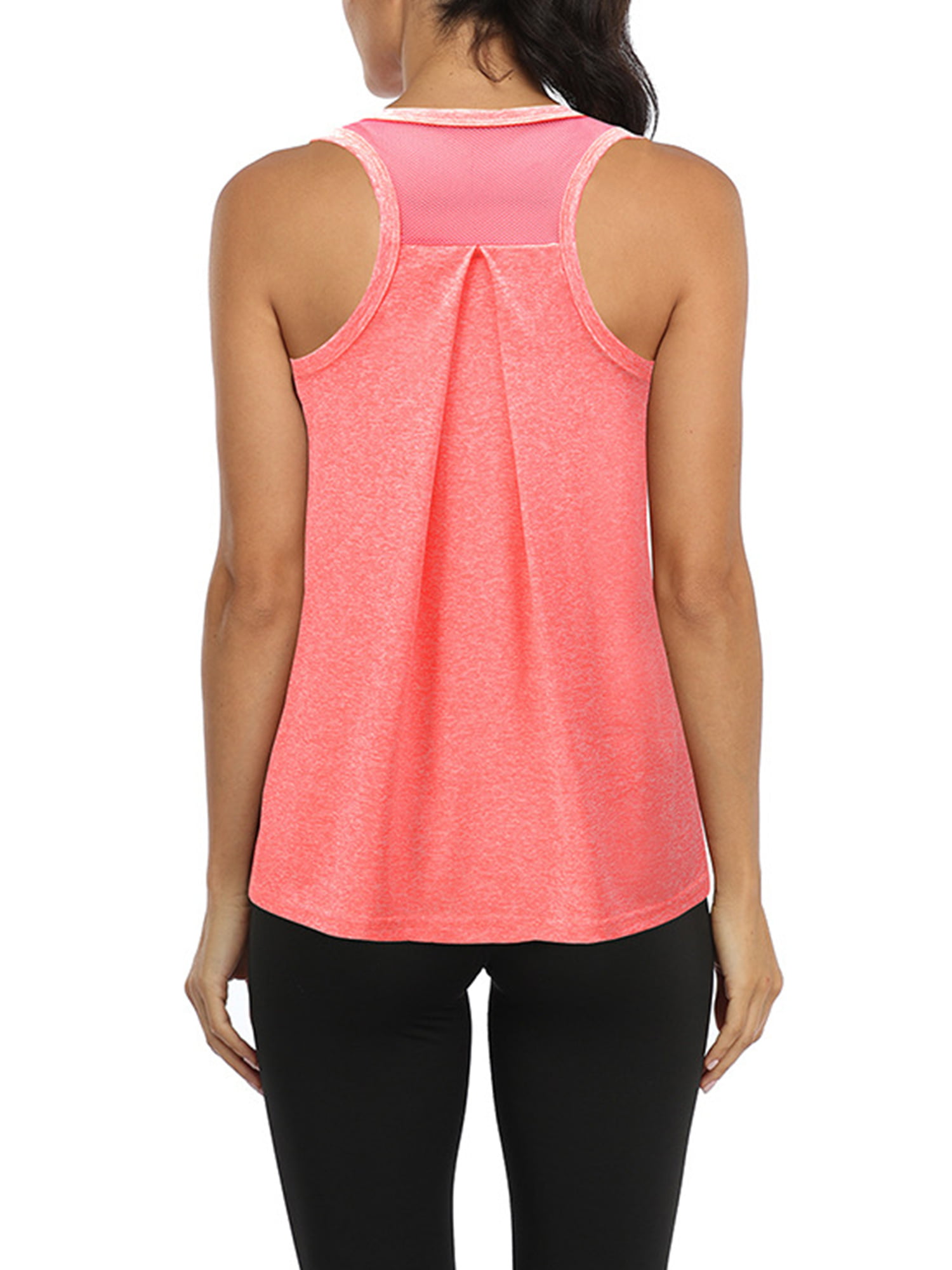 Women's Athletic Mesh Vests Yoga T-back Sleeveless Tank Tops Sports Quick dry