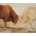 thumbnail image 2 of Winkler, Kathy 30x26 Black Ornate Wood Framed with Double Matting Museum Art Print Titled - Stand Off I, 2 of 4