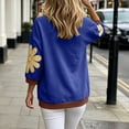 thumbnail image 4 of Posijego 3/4 Sleeve Sweatshirts for Women Oversized Sweatshirt Crew Neck Summer Casual Pullover Sweatshirt Fall Tops, 4 of 8