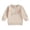 AB613 Beige, variant on Tisuna Birthday Sweatshirts For Girls Child Cozy Letter Print Sweatshirt Toddler School Play Long Sleeve Outfits Size 12-18 Months