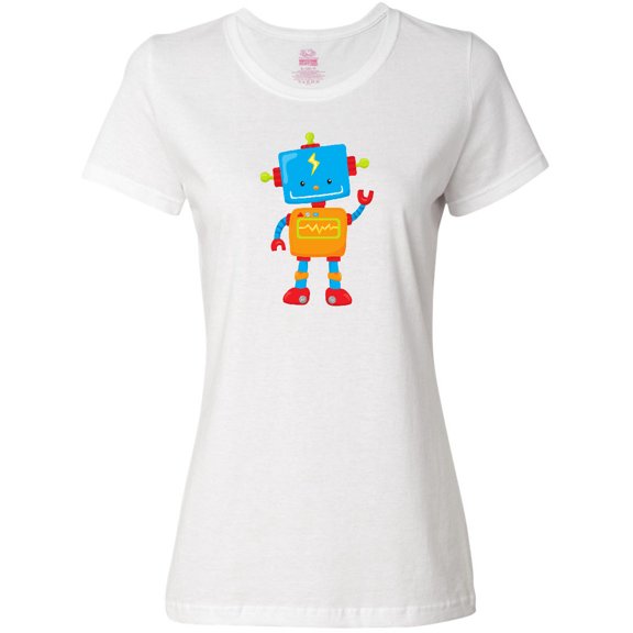 Inktastic Cute Robot, Colorful Robot, Funny Robot, Robotics Women's T-Shirt