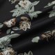 thumbnail image 4 of Gibobby pantalones siameses de pierna ancha Mono corto con dobladillo con volantes y cinturón de manga suelta con cuello en V y estampado floral para mujer(Negro, S), 4 of 5