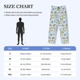 thumbnail image 4 of Naloa Rabbit Burger Coffee Pajama Pants Men, PJ Bottoms, Sleep & Lounge Pants-Medium, 4 of 6
