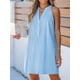 thumbnail image 3 of Minivestido de verano CUPSHE a rayas con cuello en V y sin mangas, 3 of 7