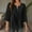 Black, variant on Olyvenn Linen Shirts for Women Summer 3/4 Sleeve V-Neck Lace Tunic Tops Casual Pullover Loose Blouse Trendy Dressy Shirts 2025 Red XXL