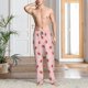 thumbnail image 2 of Balery Hand Drawn Strawberry Pantalones de pijama para hombre, pijama ultraligero, pantalón de descanso-Medium, 2 of 6