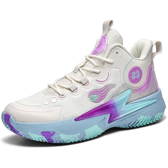 Womens Mens Basketball Shoes Breathable Comfortable Lightweight Fashion Athletic Sneakers Non Slip Outdoor Sport Shoes for Unisex