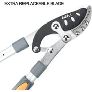 AIRAJ Heavy Duty 27-41 Extendable Anvil Loppers, Telescoping Tree Trimmer with 2 Cutting Capacity, Compound Action Branch Cutter, Includes Spare SK5 Blade for Thick Branches & Dead Wood