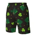 thumbnail image 5 of Disketp Men'S Swim Trunks Hawaiian Breathable Surf Beach Swimsuits Mesh Lining Beach Shorts With Pockets-St. Patrick'S Day8, 5 of 9
