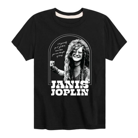 Janis Joplin - Let Yourself Go Be More  - Toddler And Youth Short Sleeve Graphic T-Shirt