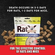 RatX Rodent Control Bait Discs for Rats and Mice – Poison Free, Pet Safe Indoor and Outdoor Use Discs 45 Disc Bag