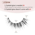 thumbnail image 3 of False Lashes Natural Look False Eyelashes Natural Lashes Wispy Eyelashes Fake Eyelashes Strip Lashes Fake Lashes 14mm Lashes D37, 3 of 7
