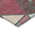 thumbnail image 4 of Addison Rugs Chantille Indoor/Outdoor Transitional Geometric Burgundy Washable Rectangle Rug, 3' x 5', 4 of 6