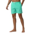 thumbnail image 4 of INSPIRE CHIC Mens Summer Drawstring Elastic Waist Mesh Lining Solid Board Shorts 34 Green, 4 of 6