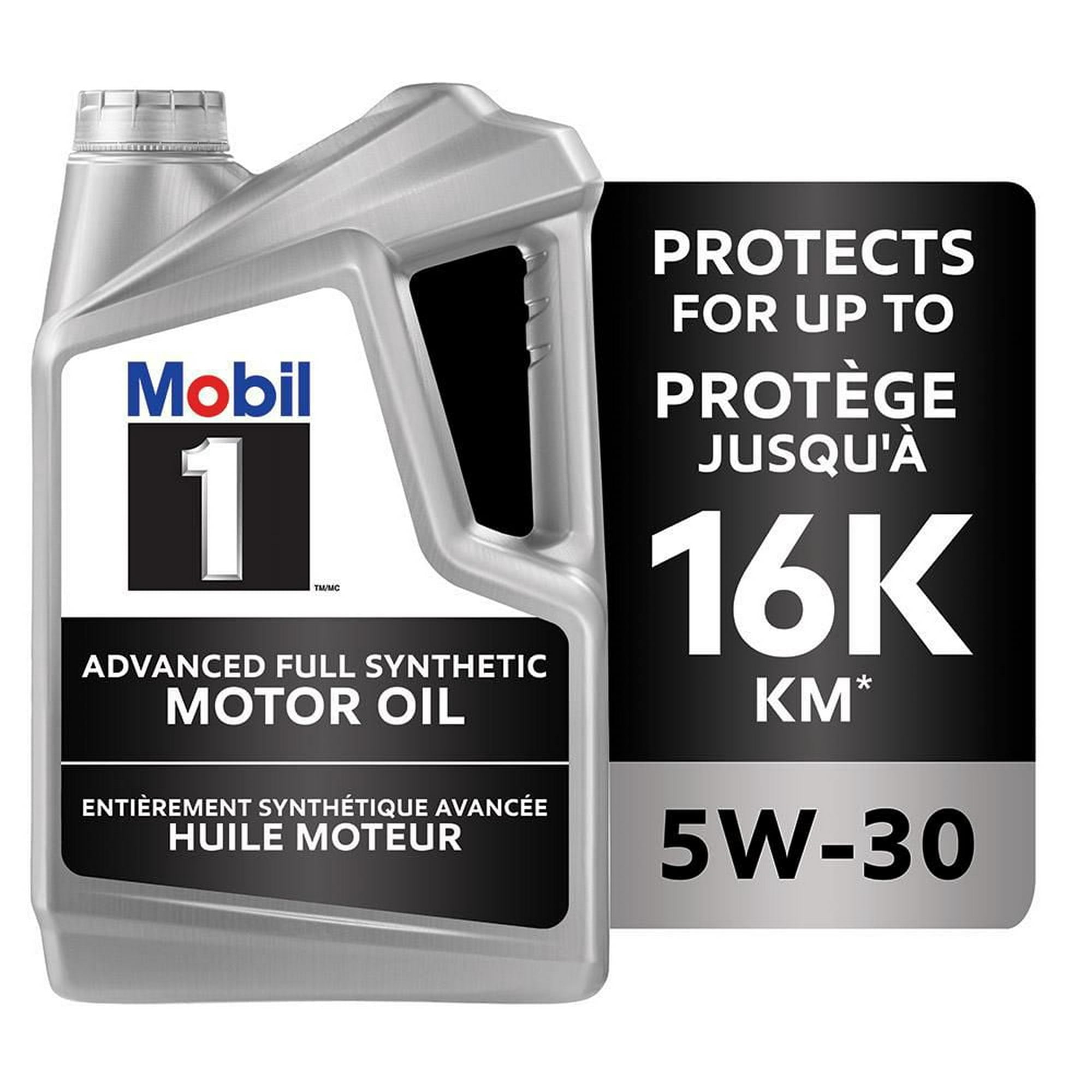モービル1　Mobil 1　5W-30 　5L Mobil 1 Full Synthetic Motor Oil 5W-30, 4.73 L - Walmart.ca