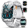 thumbnail image 1 of HIRREO Smart Watch for Men with 1000mAh,2.13" Big Screen Smartwatch with 10ATM Waterproof,Always Display,100+ Sports Modes,Health Tracker, Smart Watch, 1 of 8