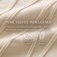 thumbnail image 4 of REGALWOVEN Velvet Throw Pillow Covers Set of 2 for Sofa Living Room Decor Beige 18" x 18", 4 of 7