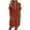 Brown, variant on Women's Shirt Dresses, Short Sleeve Summer Collared Casual Midi Dresses with Pockets Beige Size S-2XL