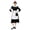Black White, variant on HOWPAY Adult Halloween Costumes Vintage Nurse Cosplay Set Black White Classic Nursing Uniform Role Play Outfit For Stage Performance Party Halloween Costume L