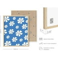 thumbnail image 3 of HAUS AND HUES Daisy Wall Art - Blue Wall Art Flower Pictures Wall Decor, Blue Floral Wall Daisy Flower Painting, Flower Art Blue Wall Decor for Living Room Daisy Decor (16x20, Framed Beige), 3 of 6