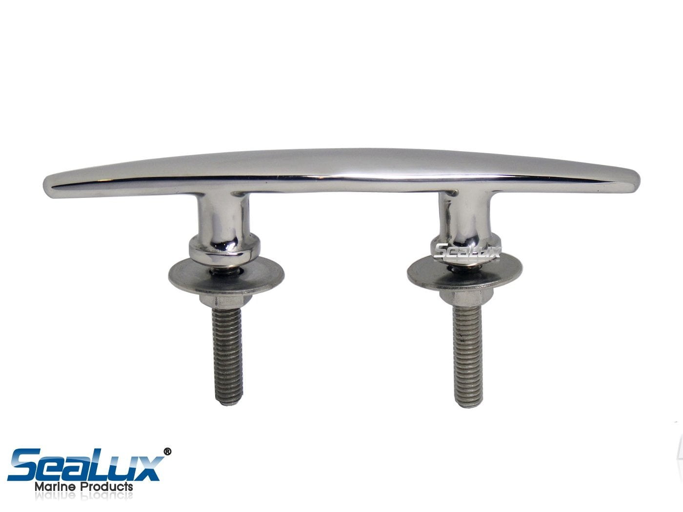 SeaLux 316 SS HEAVY DUTY 6 STUD MOUNT CLEAT for Marine Boat mooring rope tie Luxco Industries Mfg.