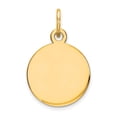 thumbnail image 1 of 14K Round Disc Charm in 14k Yellow Gold, 1 of 2